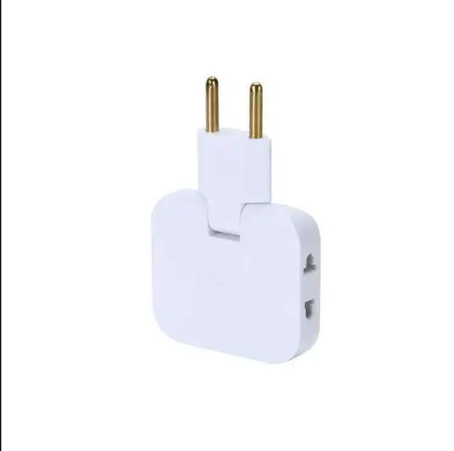 3 in 1 Mutli Plug Travel Adapter Socket (3 Power Socket) High Power EU Bangladesh Standard 180° Rotating Coverter Socket AC Adapter. 