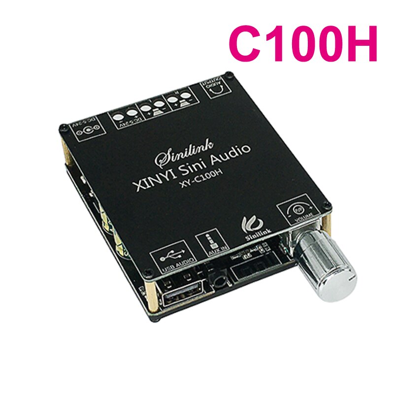 Bluetooth-compatible 2*50W 2*100W AUX TPA3116 Digital Power Amplifier Board 2.0 CH Stereo Music Wireless Module Audio AMP - C50H 24V4A. 