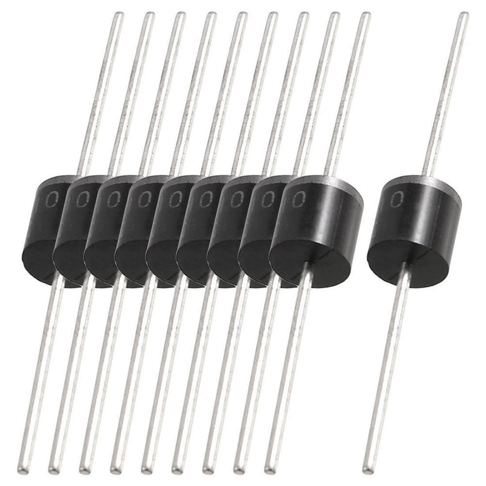 5Pcs- Diode 10A10 1000V 1KV 10A General Purpose Rectifier Diode 10A10 Silicon Junction Diode R-6 Package Electrical Circuitry & Parts. 
