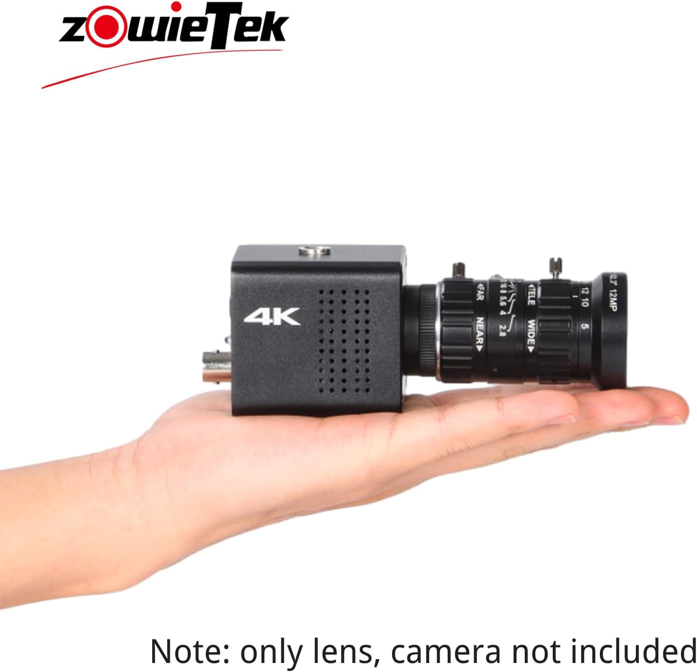 4K POV Box Camera (CS), ZowieCAM 5-50mm 12MP C-Mount Low Distortion Zoom Lens
