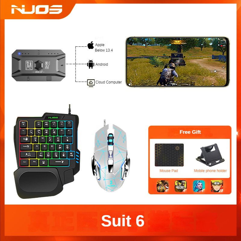 M1 Pro Mobile Controller Gaming Keyboard Mouse Converter BT V5.0 Programmable Adapter Support IOS Android System. 