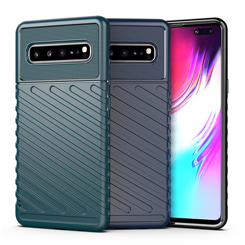 Applicable to Samsung S10 5G Mobile Phone Case Samsung S105G Phone Case Thunder Military Anti-Fall Silicone All-Inclusive. 