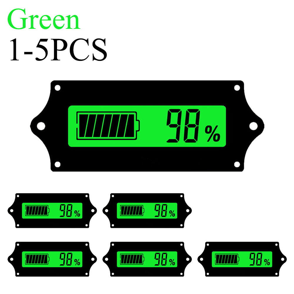 Universal Battery tester Charge Level Indicator LED Display Lead Acid Lithium Batteries Capacity Monitor Tester Voltmeter. 