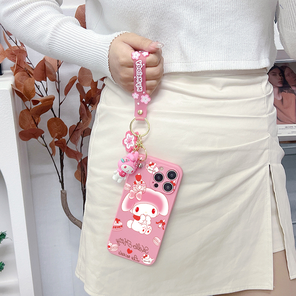 My Melody Soft Cover Case With Keychain For Xiaomi Redmi Note 8 8T 9 9A 9i 9C 10A 9T 10 10C 10X 11 11e 12 12C 13C 13R Pro 5G. 