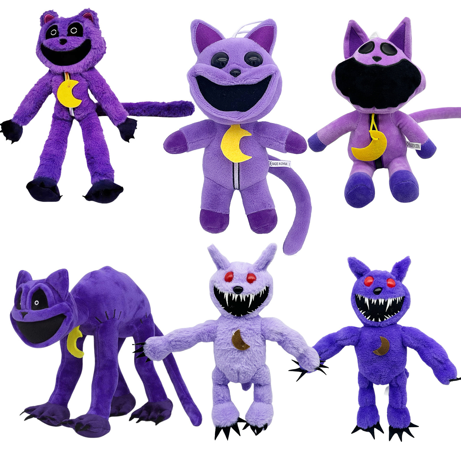 Poppy playtime3 Bobby's Game Time 3 smiling critters Big Eye Purple Cat Doll