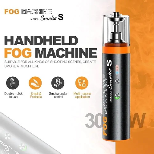 LENSGO Smoke S All-in-One Handheld Professional Fog Machine with Wireless Remote (30W). 
