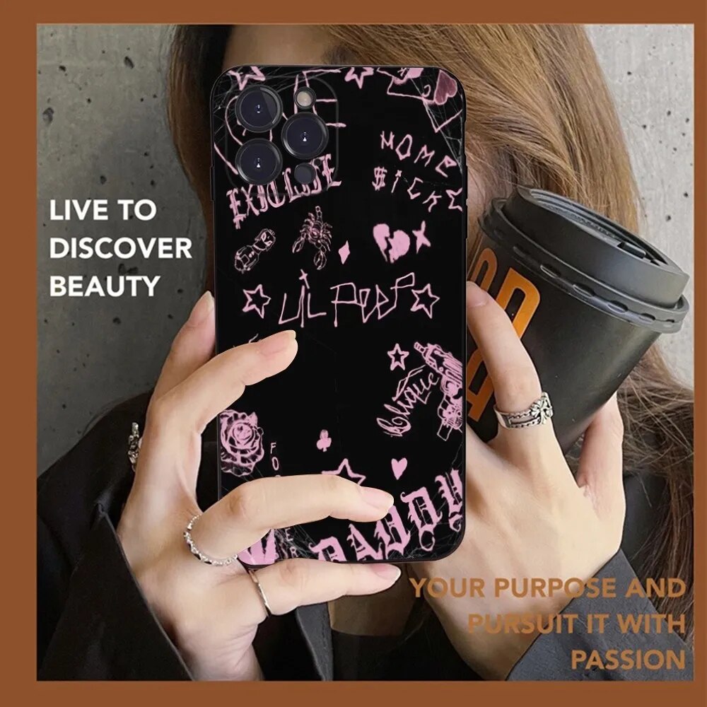 Lil Peep Phone Case Silicone Soft for iphone 15 14 13 12 11 Pro Mini XS MAX 8 7 6 Plus X XS XR Cover. 
