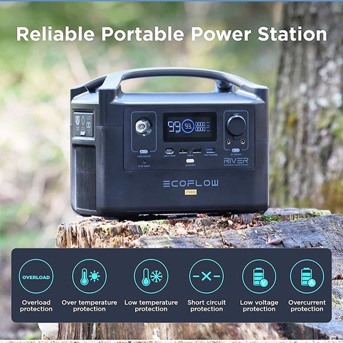 EcoFlow RIVER Pro Portable Power Station 720Wh Power Multiple Devices Recharge 0-80% Within 1 Hour for Camping RV. 
