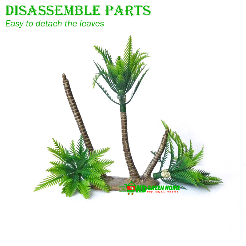 Artificial Coconut Tree Decorative Plastic Palm Trees Small Plant Model For Decoration. 