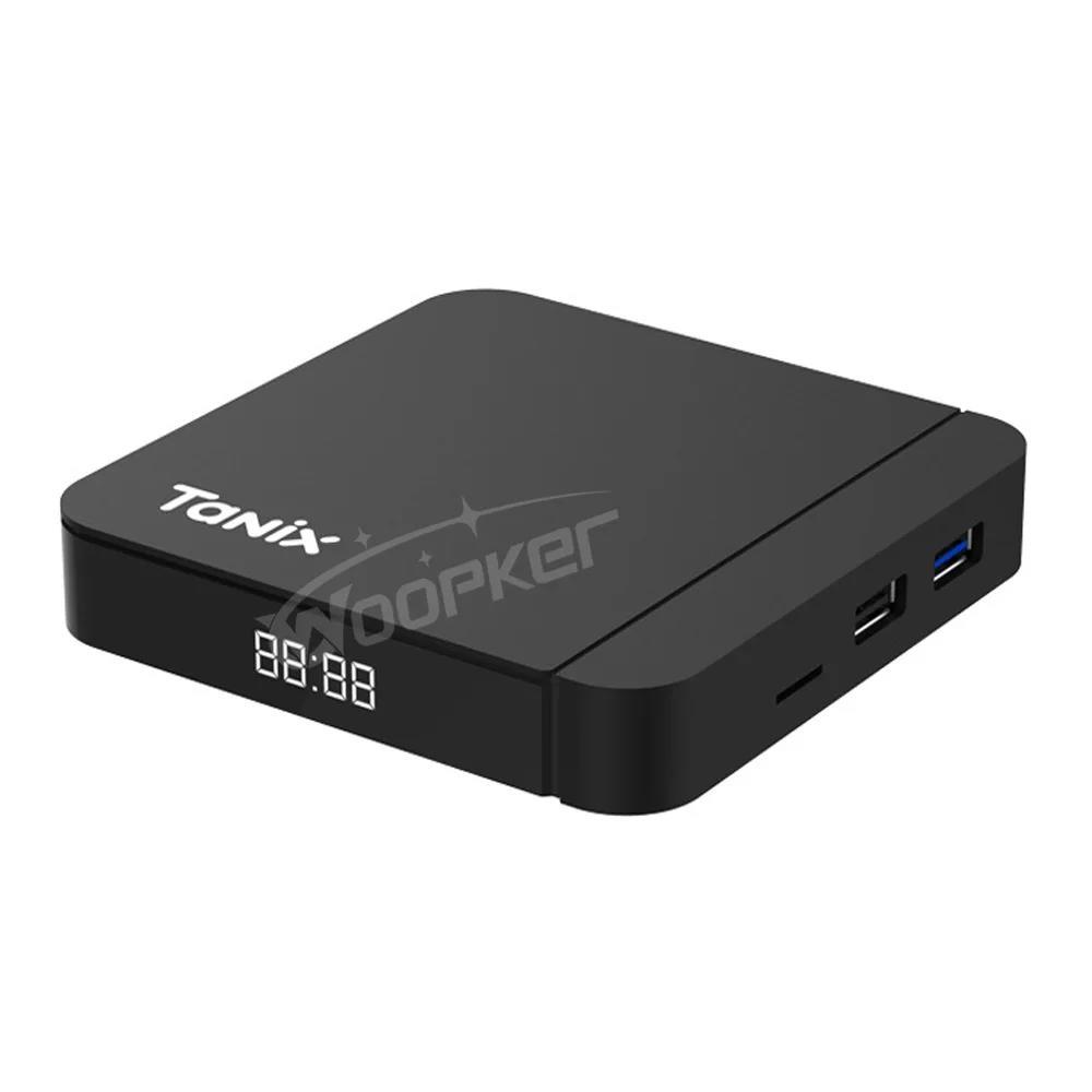 Woopker Tanix W2 Android 11 Smart TV box Amlogic S905W2 2.4G/5G Dual Wifi AV1 Bluetooth Set Top Box 3D Display 4K Media player. 