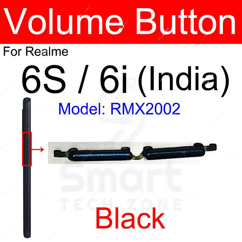 Power Volume Out Side Key Side Button For Realme 7 7 Pro 6 6 Pro 7i 6i 6S 4G 5G External Volume Button + Power ON OFF. 