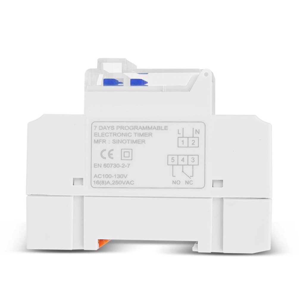Din Rail Mount Digital Timer Switch Electronic Weekly 7 Days Programmable Time Controller  16A TM919A Timing Switch Relay. 