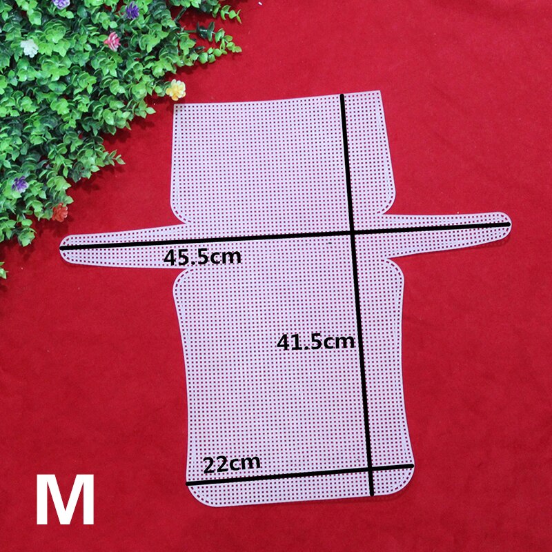 Creative DIY Purse Plastic Frame Bag Making Transprant Grid Shaping Sheet Cross Stitch Woven Mesh Plastic Canvas Sheet S/M/L. 