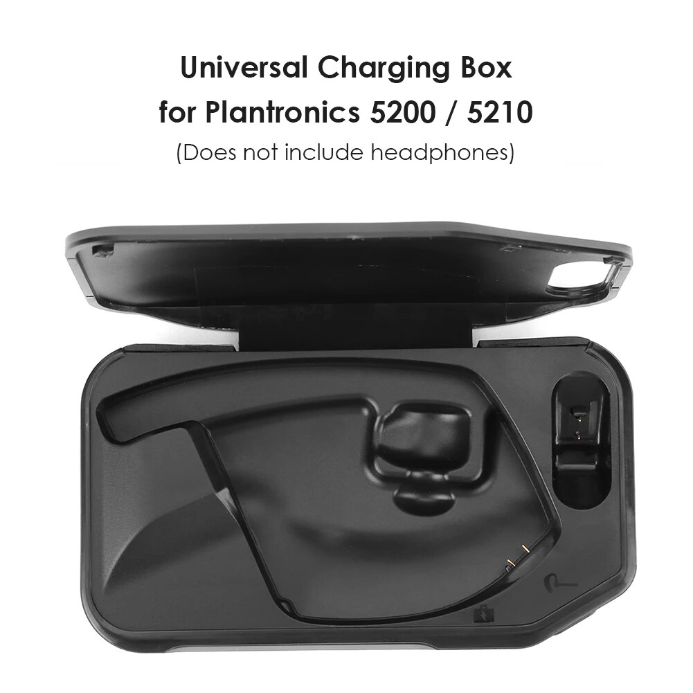 Portable Headphone Charging Case for Plantronics Voyager 5200 5210 Headset Charger Box with USB Cable Lightweight Earphone Part. 
