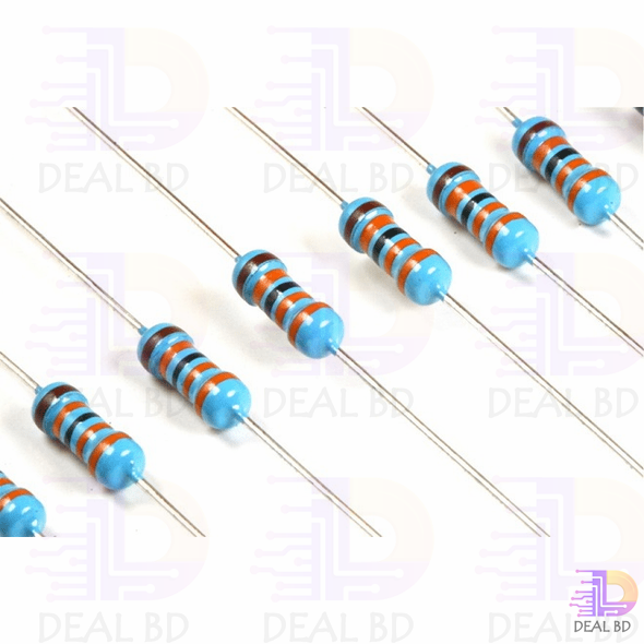 100Pcs Tolerance 1% 6.8K Ohm Resistor 6.8K Ohm Carbon Film Resistor 6.8K Ohm 1/4W Resistance 0.25 Watt Fixed Resistors Passive Components Parts. 