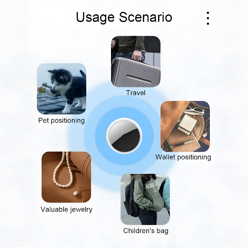 Smart Finder Tracker Key Finder Phone Airtag APP Search With Alarm Real-time Location Children Positioning Pet Locator Tracker. 
