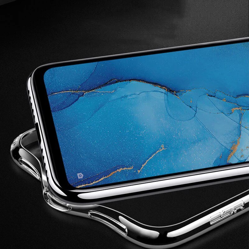 Ultrathin Mobile Phone Case for OPPO Reno 3 Pro Global Version 5G 360 Protective Soft TPU Clear Back Cover Housing Reno3 3Pro. 