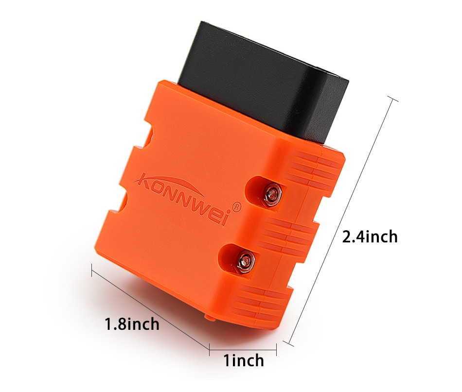 Konnwei ELM327 V1.5 PIC18F25K80 Bluetooth-compatible KW902 elm 327 OBD2 Scanner work as ICAR2 adapter OBDII diagnostic Tool. 