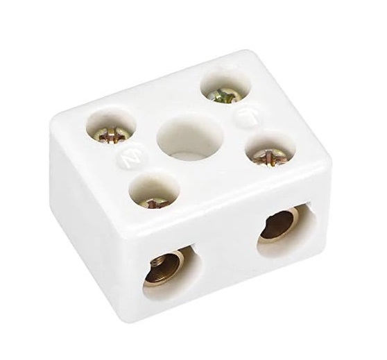 CERAMIC CONNECTOR HIGH TEMPERATURE in Multi-size 1 in 1 out or 2 in 2 out or 3 in 3 out 5 or 10A. 