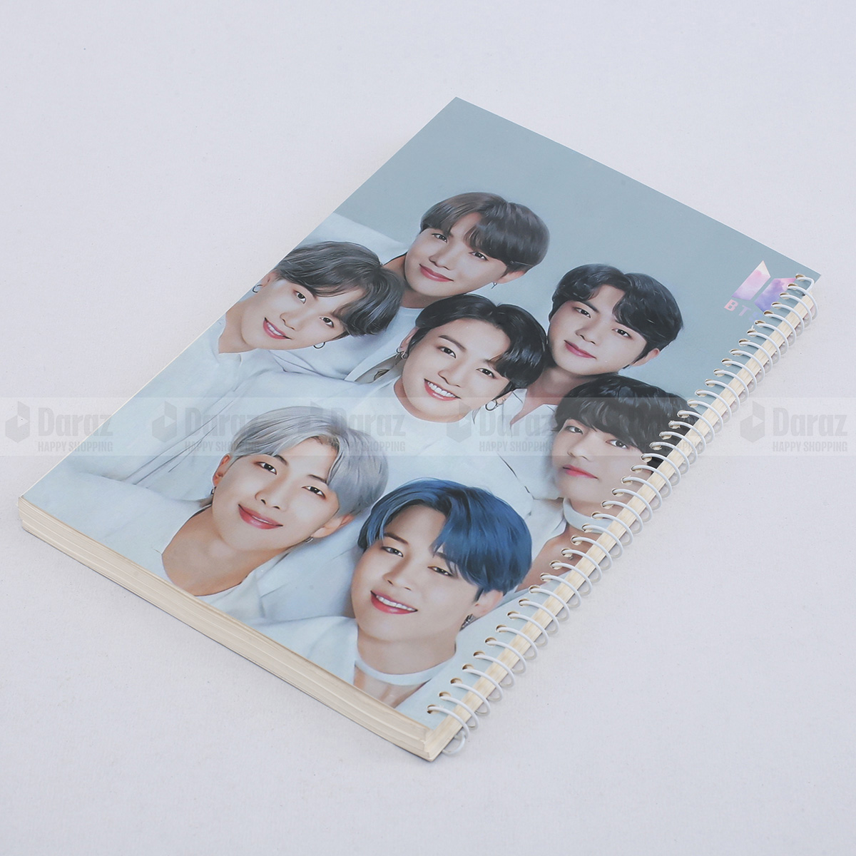 Hd Print Waterproof Bts Notebook Double Spiral- Notebook
