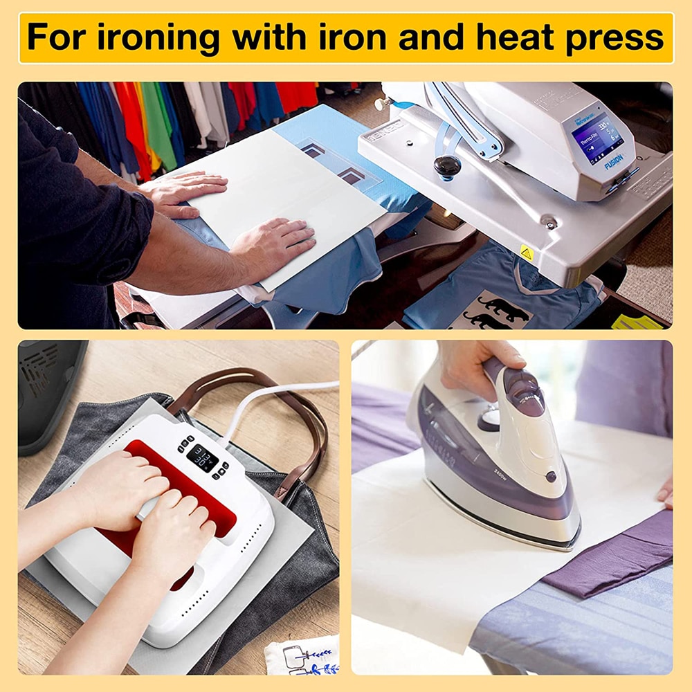 PTFE Sheet for Heat Press 16 X 12 Non Stick Heat Resistant Craft Mat,Heat Transfer Teflon Paper Sheet for Baking/Grill. 