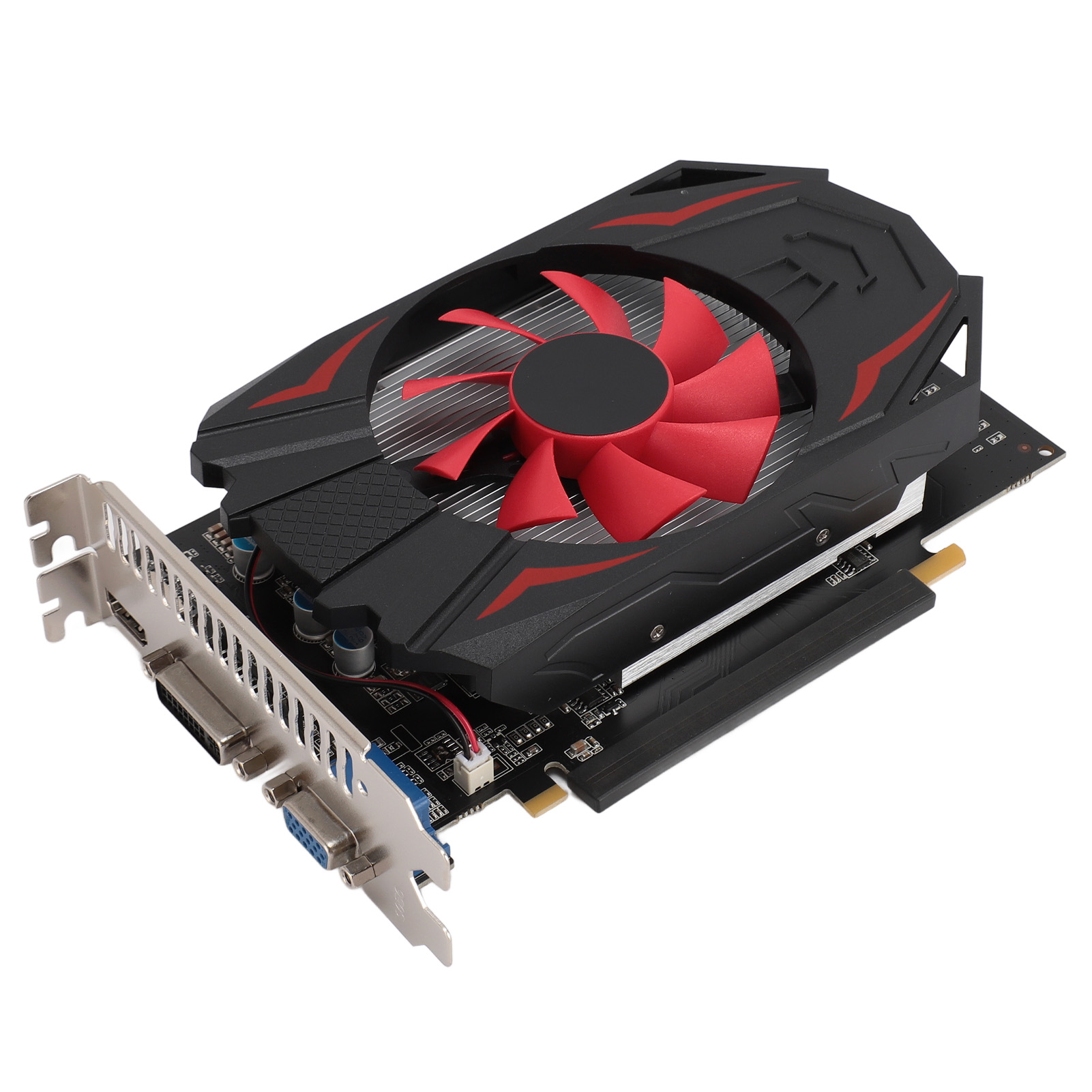 GPU Video Card 5000MHZ Core Frequency GTX1050 2GB DDR5 128bit Game Graphics Card Plug and Play 2560x1600 Resolution PCI Express 2.0 16X Slot for Desktop PC. 