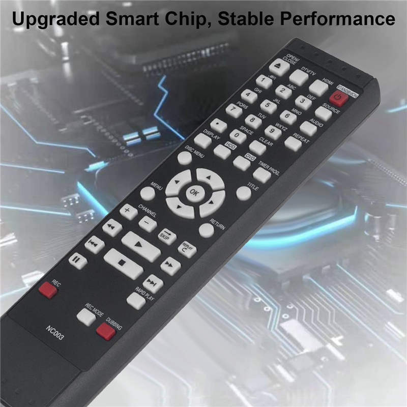 NC003UD NC003 Replacement Remote for Magnavox HDD DVD Recorder MDR535H/F7 MDR557H MDR515H MDR515H/F7 MDR557H/F7. 
