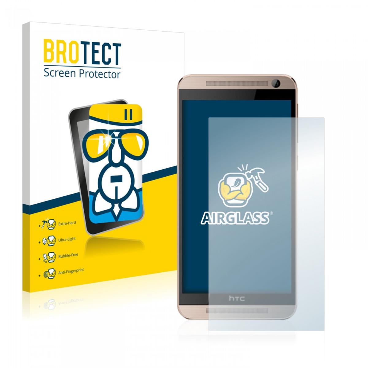 For Htc One E9S.....3mm screen protector 9H Hard 2.5D Arc Edge Round Border Screen Protector with Clean Tools