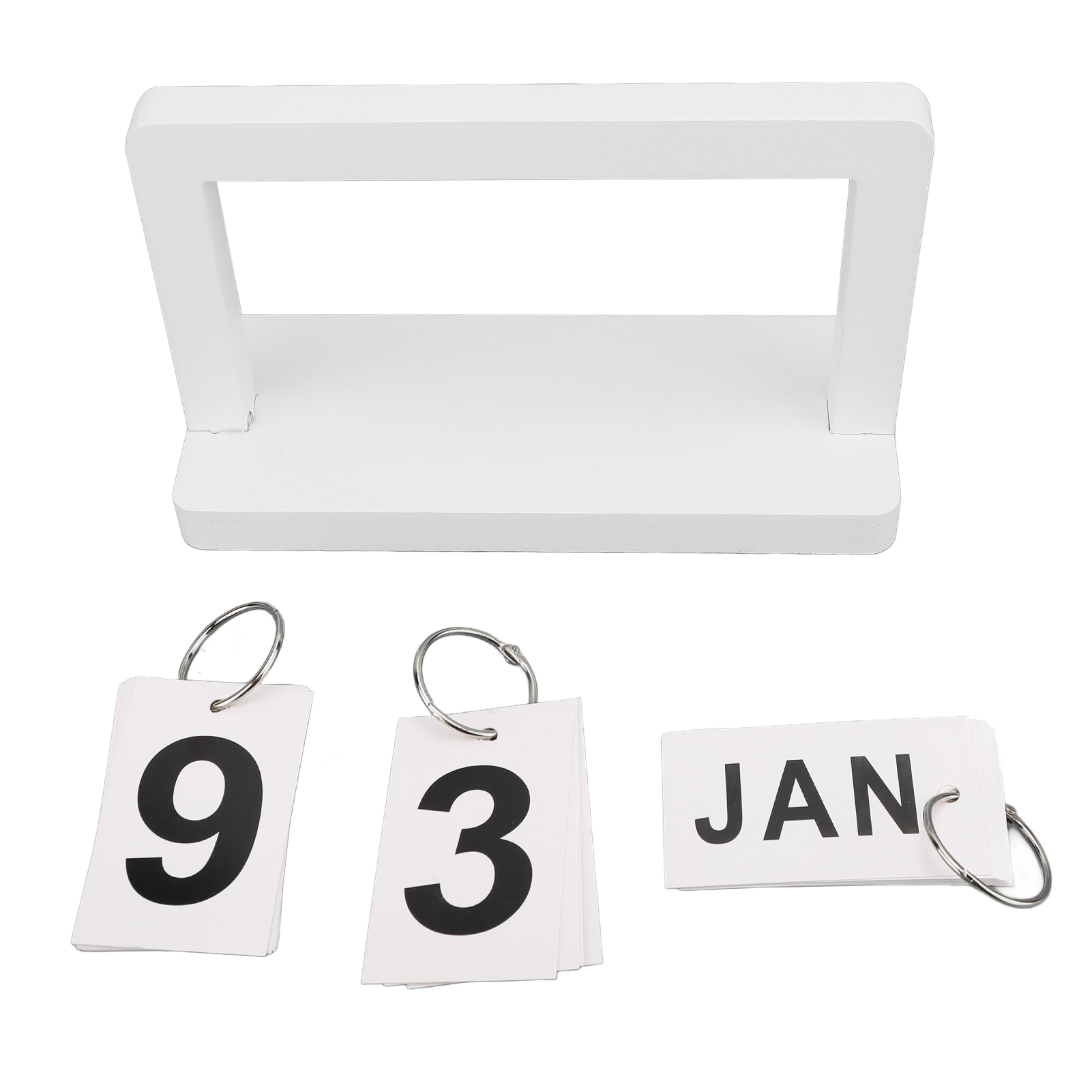 Desk Calendar Minimalist Flip Calendar Month Date Display for Office. 