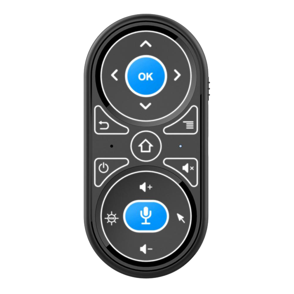 Air Mouse Voice Microphone RGB Backlit Gyro Remote Control. 