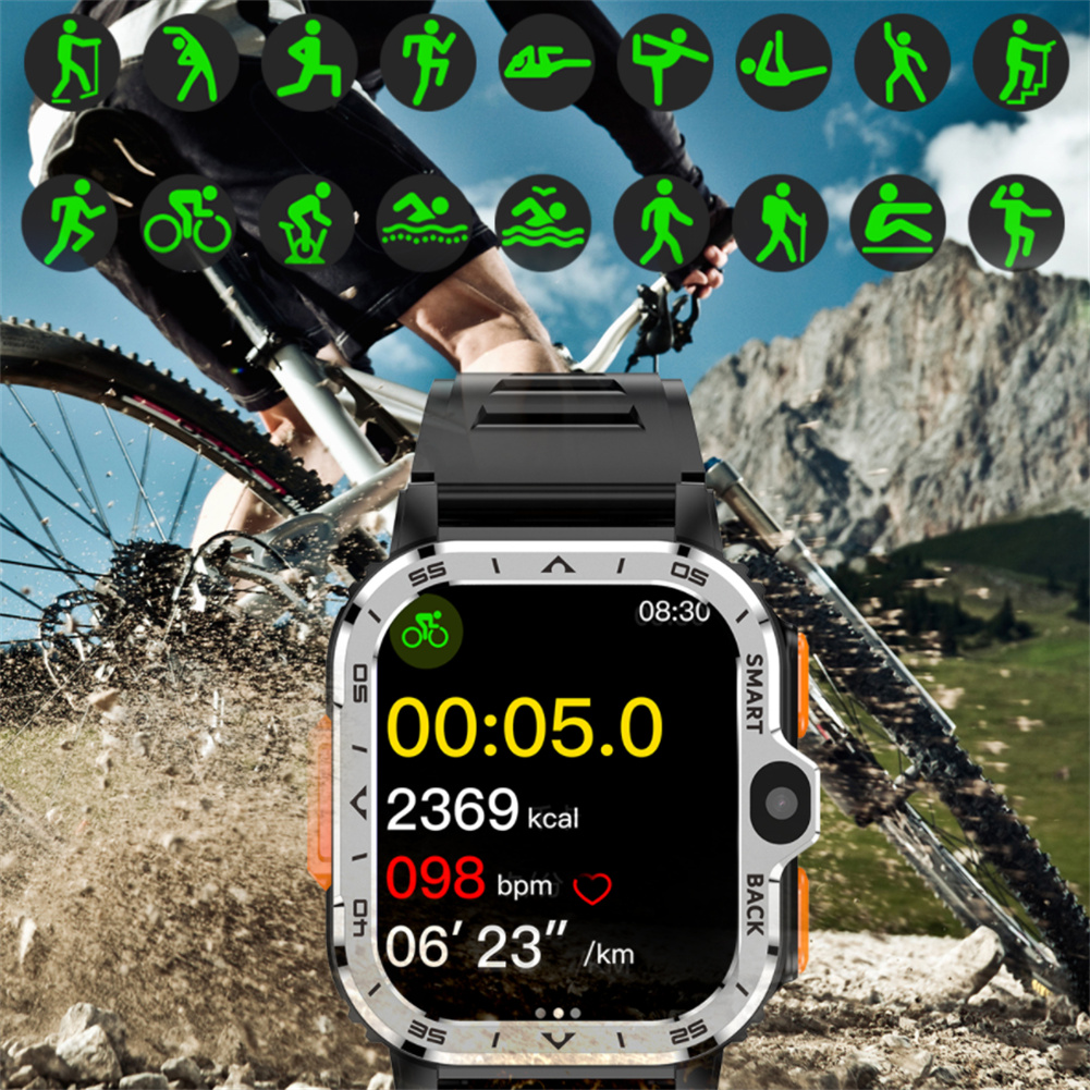 PGD WATCH Smart Watch 2.03" Screen WIFI Video Calls Watches Compatible For Android Phones With Heart Rate Monitor. 