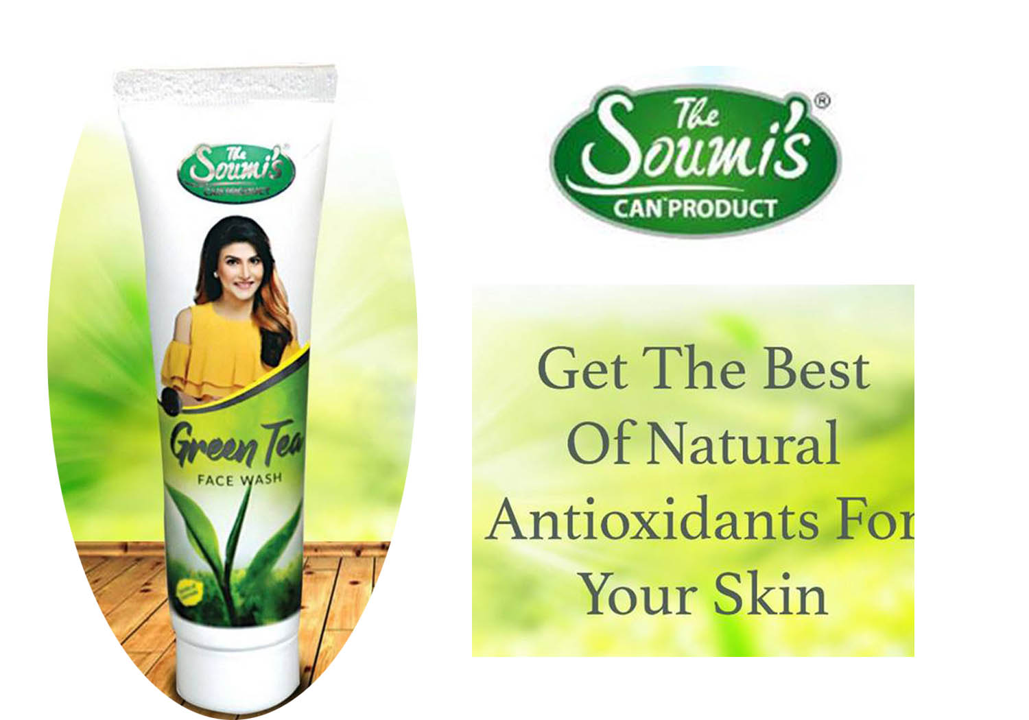 soumis green tea face wash