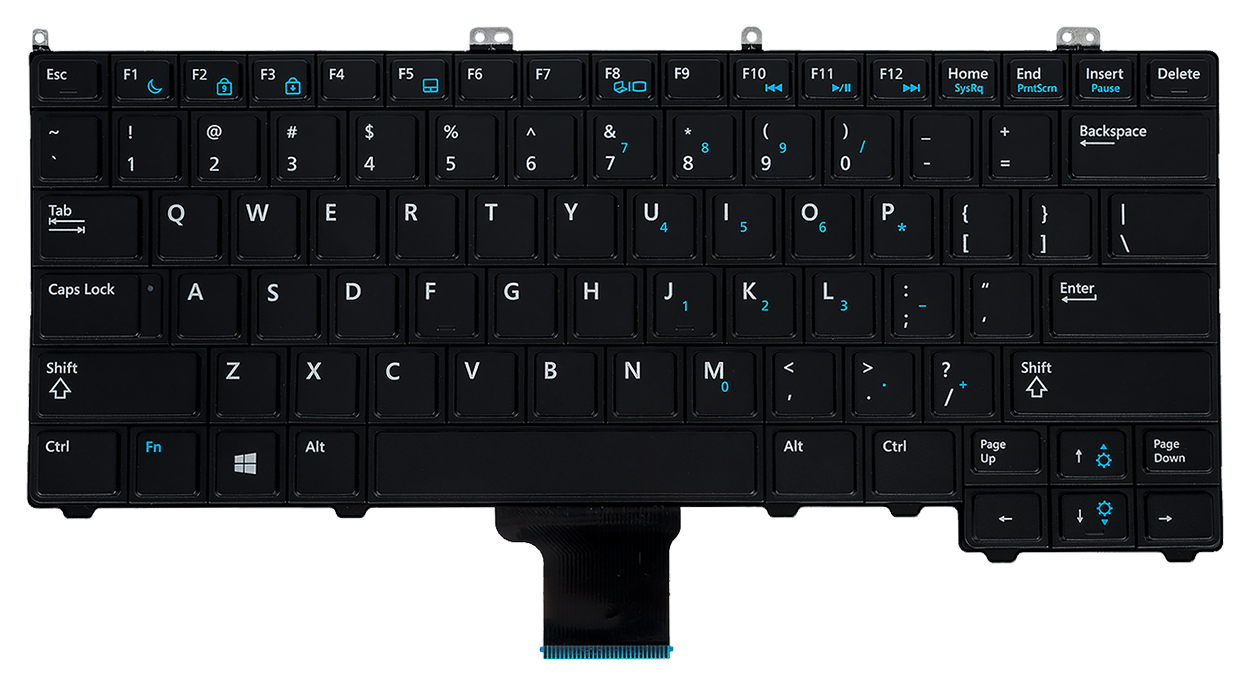 LaptopKeyboard DEL Latitude E7440 laptop Keyboard 00K1C8 V141025AR1 Laptop Keyboard-Black