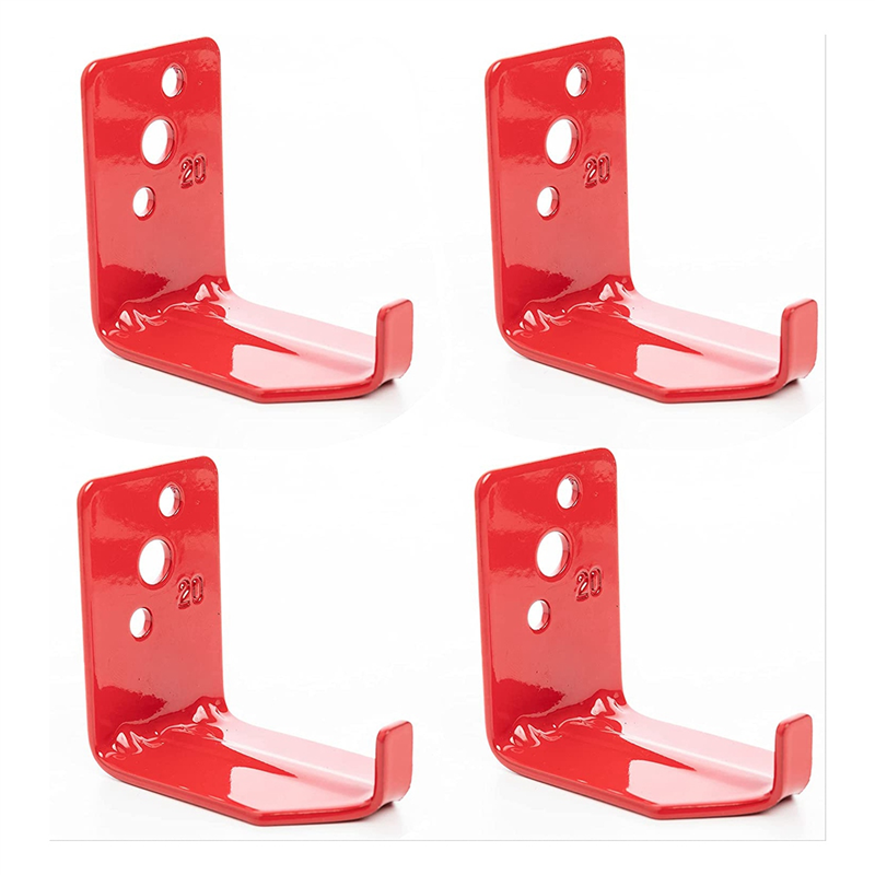 4 Pack Fire Extinguisher Bracket Fire Extinguisher Mounts & Brackets Universal Red Up to 20 Lbs
