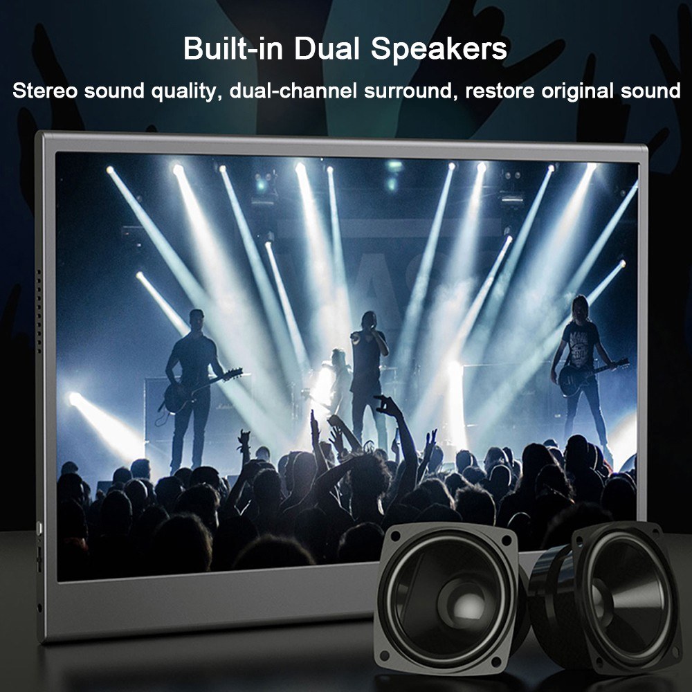 15.6-inch portable display IPS screen 1920 * 108 - grey. 