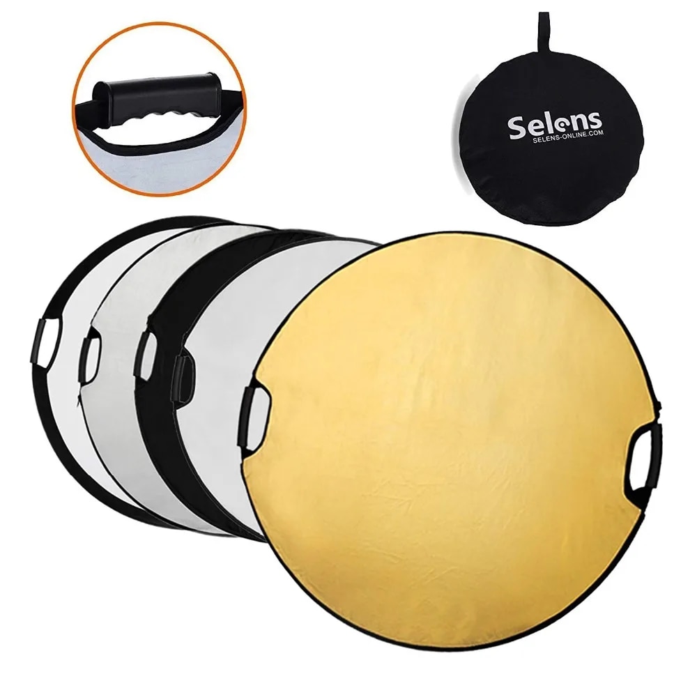 Selens Reflector Photography with Carry Bag Portable Round Camera light reflector diffuser for Photo Studio 80cm 5 in 1