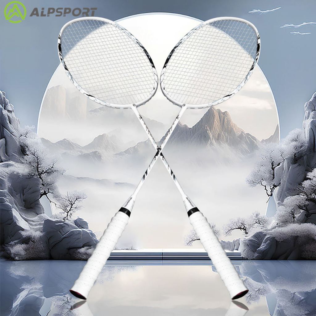 ALP Alpine SS 4U Carbon Fiber Badminton Racket | Lightweight 82g for Powerful Smash | Beginner to Amateur Level. 
