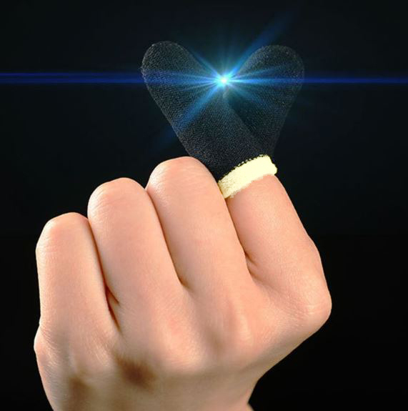 1 Pair Top Selling Finger Sleeves Press Trigger Game Controller Sweatproof Gloves For Mobile Gaming - Finger Sleeve. 