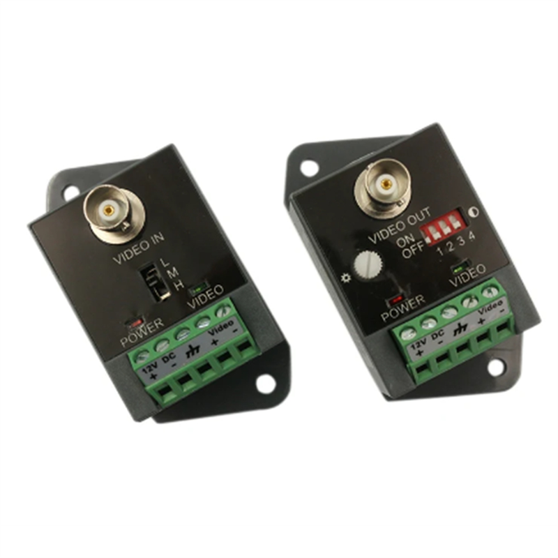 Single-Channel Active Video Balun for CCTV HD-TVI CVI AHD Active HD Video Transceiver Easy to Use. 