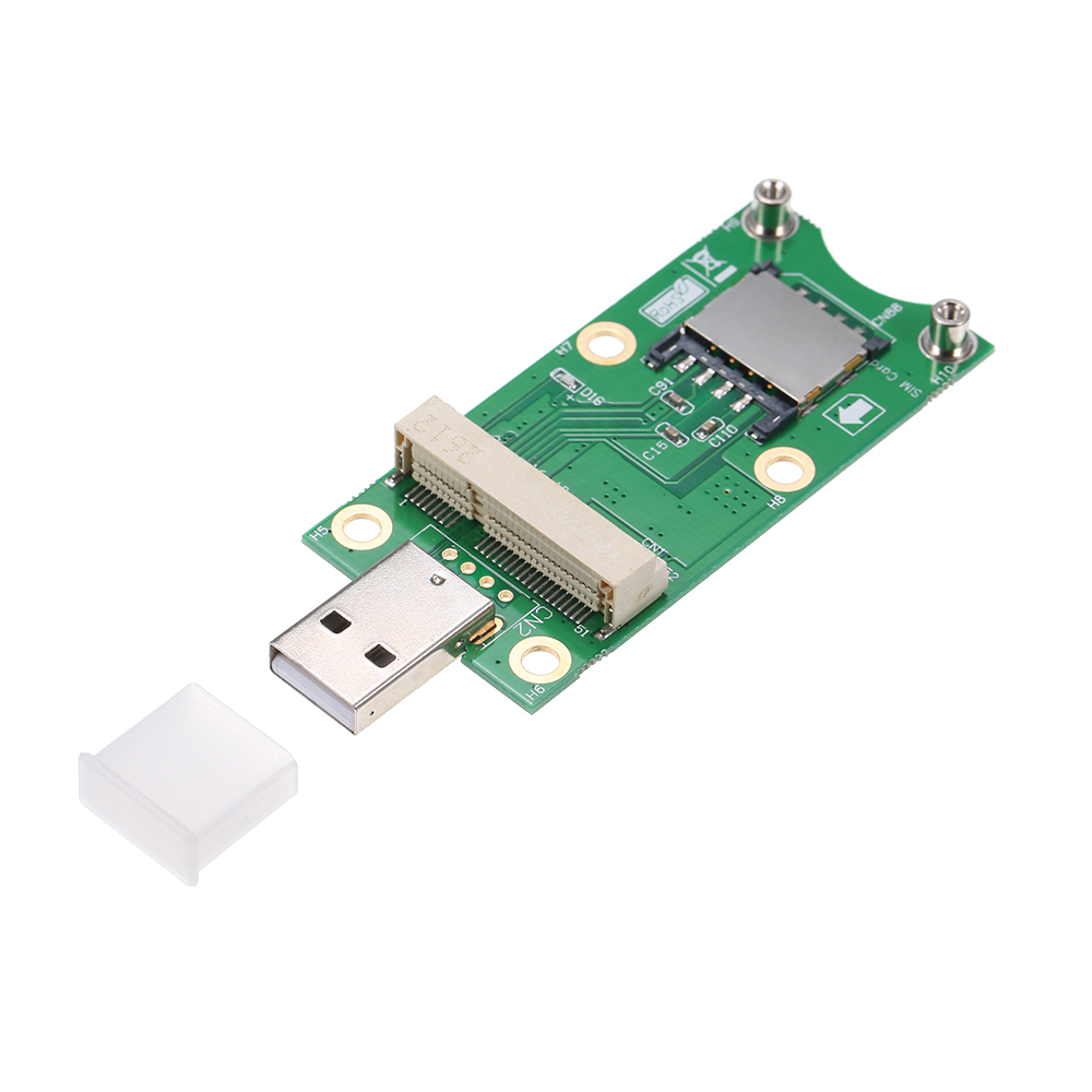 HXSJ M-ini Pci-E To Usb With Sim C-ard Wwan Adapter C-ard 3G/4G Module. 