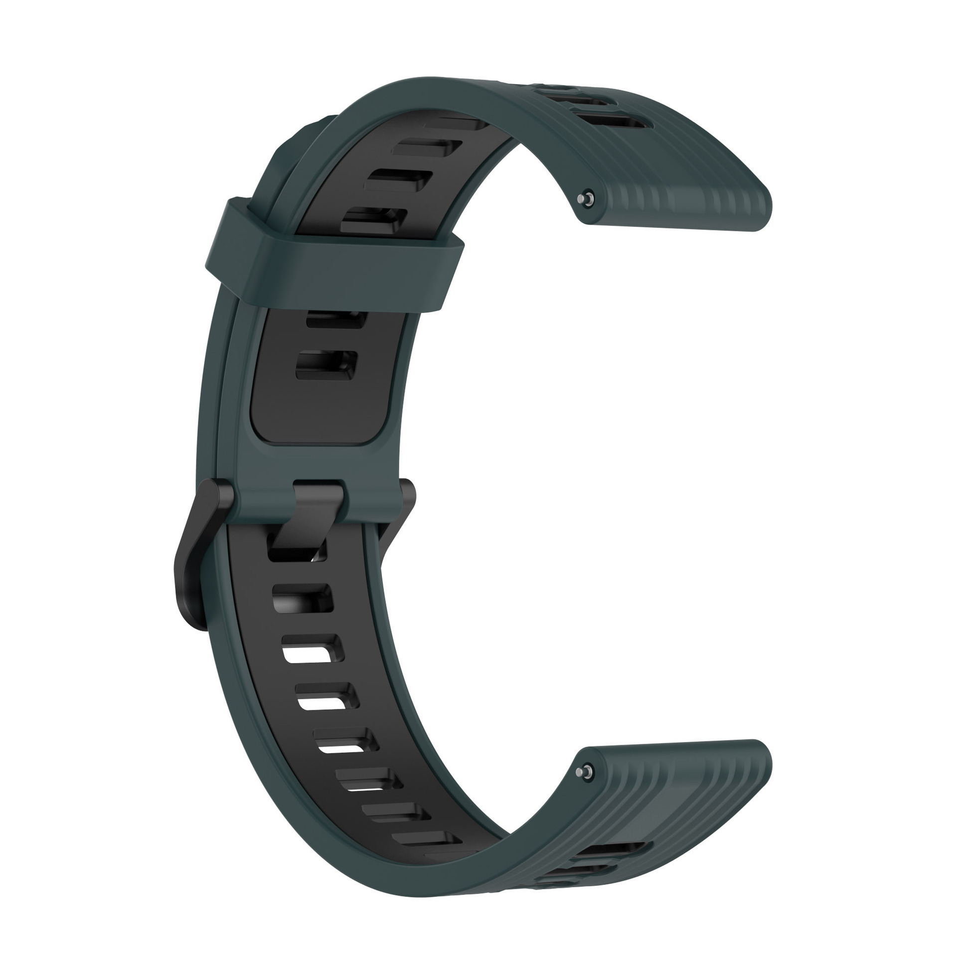 Applicable to Huami GTR4/3 Striped Strap amazfit GTS3 Running Strap Jiaming Two-Color Silicone Strap. 