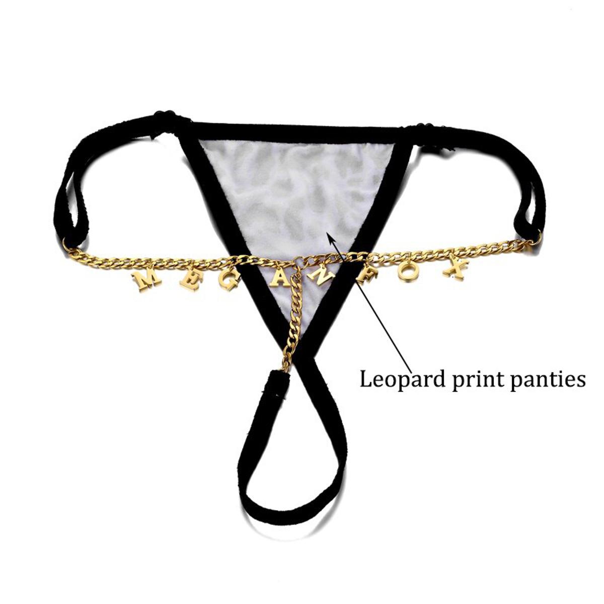 Custom G-String Thong Belly Chain Body Chain Jewelry Waist Chain Bikinis Body Jewelry DIY Name For Women Accessories Pantie