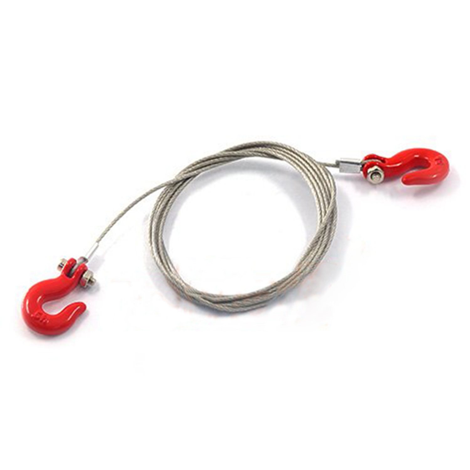 1 Pair Trailer Hook 1: 10 Scale Accessory for RC Crawler SCX-10 Truck & 1 Pcs 1: 10 RC Crawler Accessories Metal Trailer Wire Rope Tow Rope for RC Car 1/10 D90 Axial SCX10 Truck. 