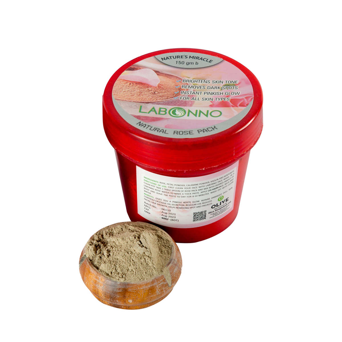 Labonno Herbal Rose Face Pack. 