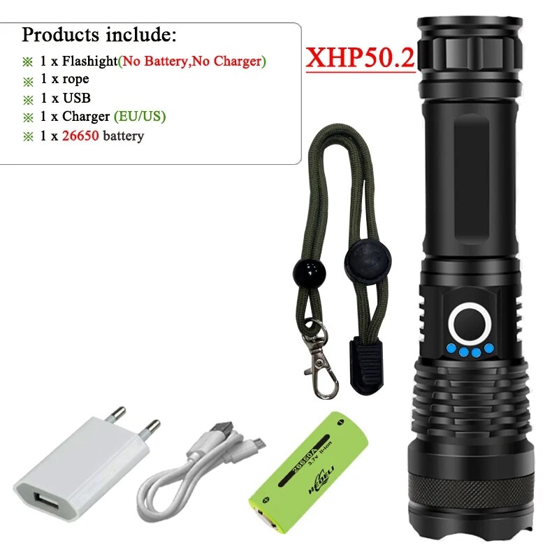 Super XHP90.3 powerful led flashlight 18650 Rechargeable tactical flashlight xhp90 usb flash light torch cree xhp70 led lantern. 