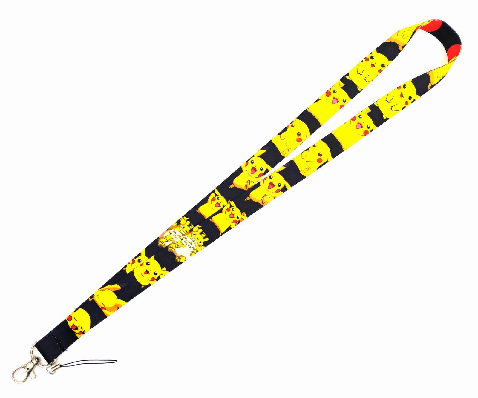 Pikachu Pokemon Cartoon Mobile Phone Rope ID Label Long Badge Camera Rope Halterneck Lanyard