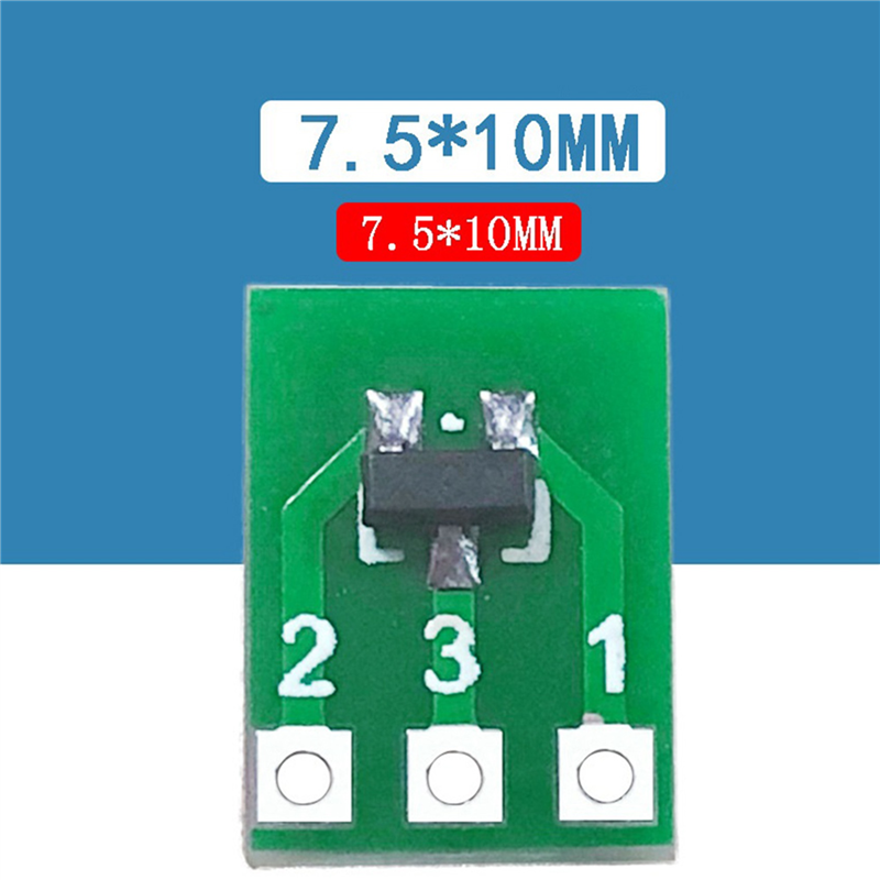 200Pcs SOT23 SOT23-3 Turn SIP3 Double-Side SMD Turn DIP SIP3 Adapter Converter Plate SOT SIP IC Socket PCB Board DIY Kit