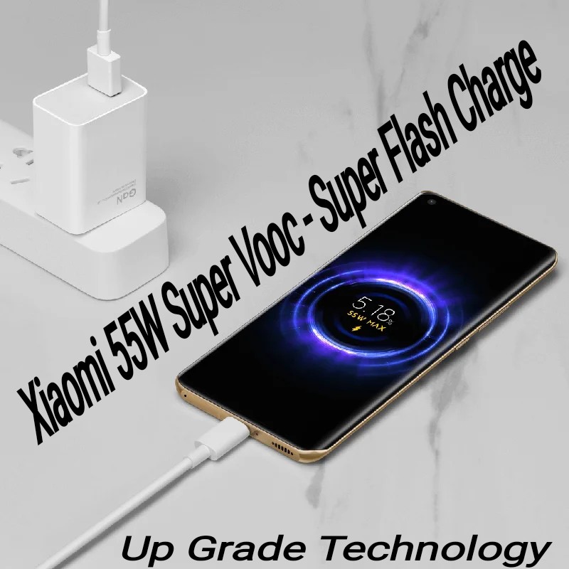 Xiaomi 55W Super-Vooc Supper-Fast GaN Charger Type-C. 