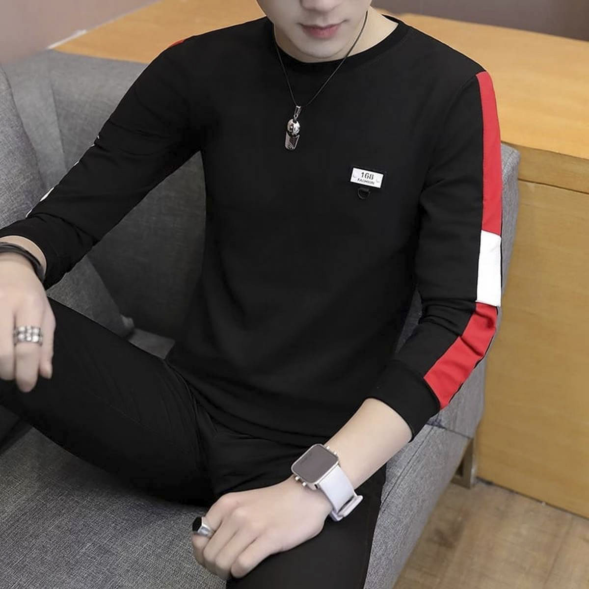 Cotton full sleeve T-Shirt For Men: Buy 