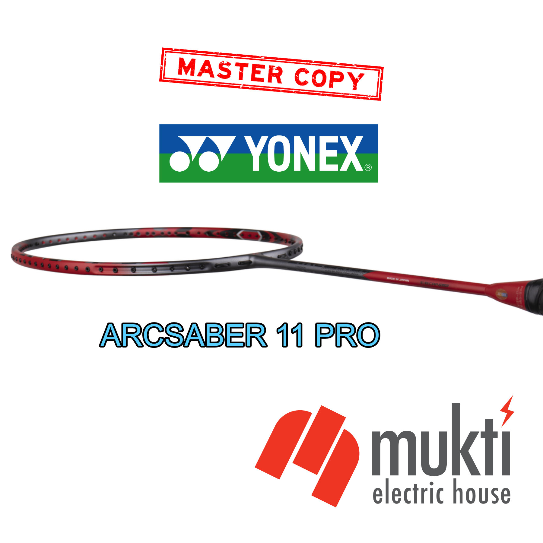 YONEX ARCSABER 11 PRO Badminton Bat Duplicate Master Copy Racket Frame. 